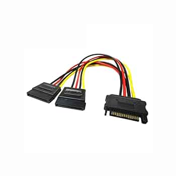 Amazon.co.jp: SATA 電源ケーブル 2分岐 二股電源ケーブル SATA